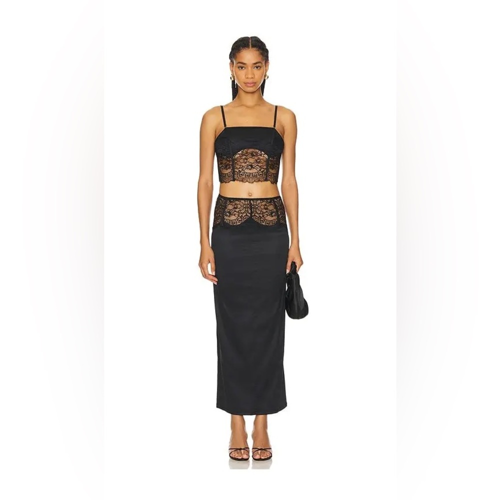 Black Lace Two-Piece Set
